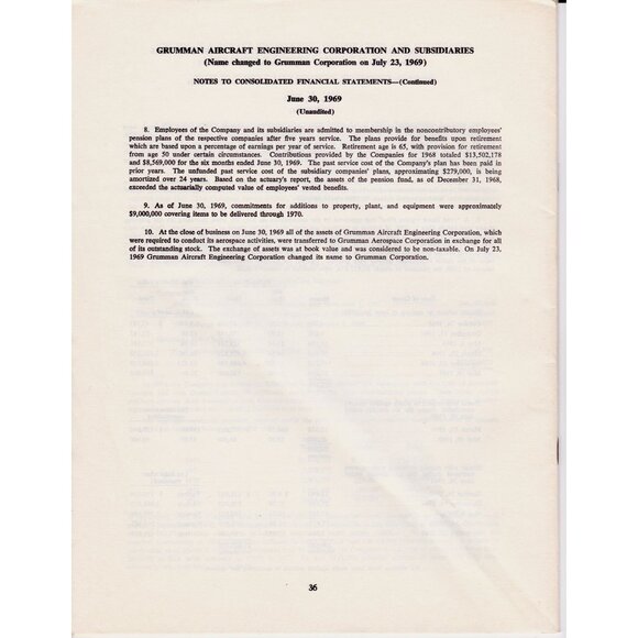 Grumman Employee Investment Plan Prospectus 1969 | 36pp Financial Document - Picture 6 of 6